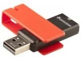 Красный USB-накопитель с поворотной планкой